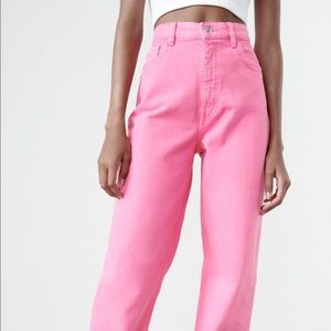 Zara Wide Leg Solid Color Jeans